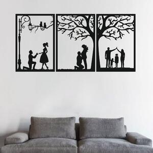 3 dielny obraz na stenu - Rodina | KMDESING