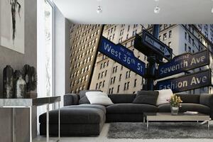 Samolepiaca vliesová fototapeta Značky ulíc v New Yorku 375 x 250 cm