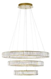 Krištáľový luster Aurelia 92W 80 zlaté – LED
