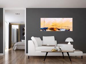 Obraz - Maľba loďou (120x50 cm)