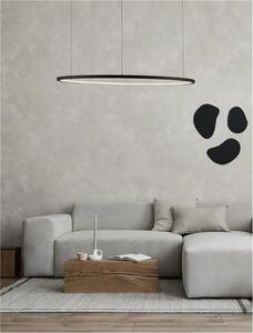 LED luster Tarquin 80 čierne – Čierna