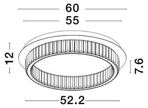 Stropné svietidlo LED so stmievaním Aurelia 60 Chrome – Chromová