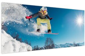 Obraz - Snowboardista (120x50 cm)