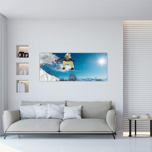 Obraz - Snowboardista (120x50 cm)