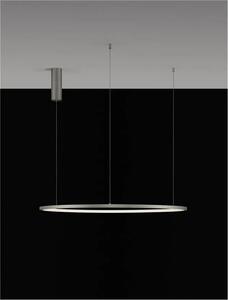 LED luster Tarquin 80 Strieborná – Sivá