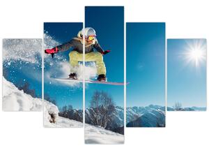 Obraz - Snowboardista (150x105 cm)