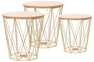Dekorstudio Dekorstudio Dekoračný stolík Twins zlatý S
