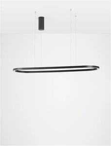 LED luster Cuppe 120 čierne – Čierna