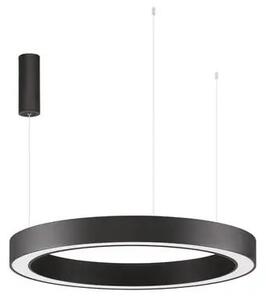 LED luster Morbido 80 čierne s diaľkovým ovládaním – Čierna