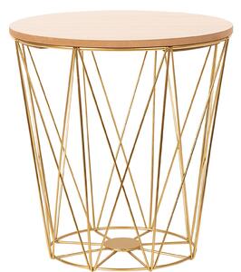 Dekorstudio 3-dielny Set zlatých dekoračných stolíkov TWINS