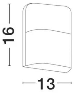 Vonkajšie LED svietidlo Droplet 13 biele – Biela