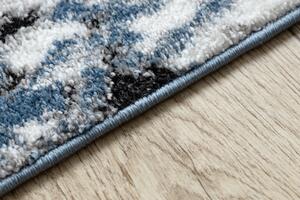 Moderný koberec COZY 8871 Marble, Mramor - Štrukturálny, dve vrstvy rúna, modrá