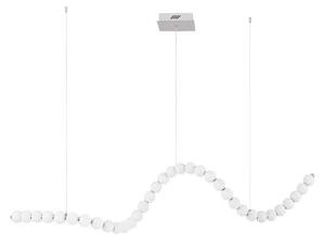 Luster na lanku Perla 167 chróm s diaľkovým ovládaním – Chromová