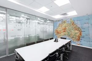 Samolepiaca vliesová fototapeta Mapa Austrálie 375 x 250 cm