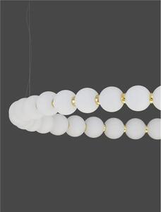 LED luster Perla 80 zlaté s diaľkovým ovládaním – Zlatá