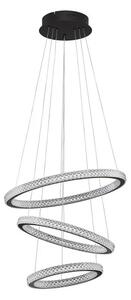LED luster Ginevra 51 čierne
