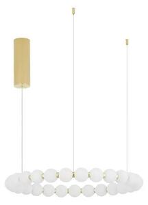 LED luster Perla 62 zlaté – Zlatá