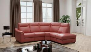ROHOVÁ SEDAČKA, textil, koža, červená Livetastic - Sedačky, Online Only