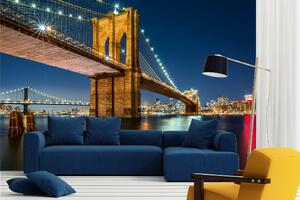 Samolepiaca vliesová fototapeta Brooklynský most z Manhattanu 375 x 250 cm