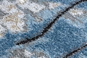 Moderný koberec COZY 8876 Rio - Štrukturálny, dve vrstvy rúna, modrá
