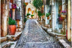 DIMEX | Vliesové fototapety na stenu St. Paul de Vence MS-5-0701 | 375 x 250 cm | červená, hnedá, šedá