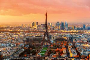 DIMEX | Vliesové fototapety na stenu Paríž II. MS-5-1117 | 375 x 250 cm | vicefarebná, oranžová, hnedá