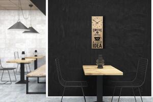 Dekorstudio Moderné drevené hodiny EKO Coffee Idea