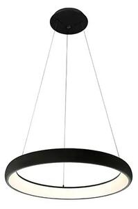 Dizajnový LED luster Antonio 81 Cct čierna + diaľkové ovládanie