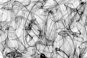 DIMEX | Vliesové fototapety na stenu Dymový motív MS-5-2514 | 375 x 250 cm | biela, čierna