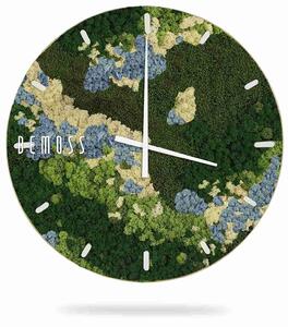 Machové hodiny BEMOSS® ORTHO ICE s ciferníkom - Priemer 40 cm