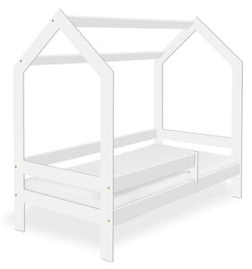 Detská posteľ domček 160x80 cm + rošt biela