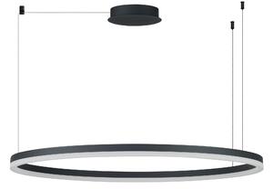 Moderný luster Halo 120 CCT čierna s diaľkovým ovládaním