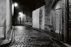 DIMEX | Vliesové fototapety na stenu Beaune Francúzsko MS-5-0750 | 375 x 250 cm | biela, čierna