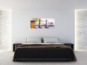 Obraz - Maľba mesta (120x50 cm)