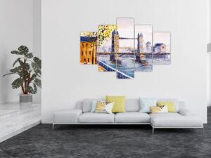 Obraz - Maľba mesta (150x105 cm)