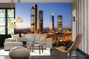Samolepiaca vliesová fototapeta Mrakodrapy v Madride 375 x 250 cm