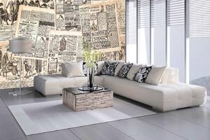 Samolepiaca vliesová fototapeta Starožitné noviny 375 x 250 cm