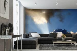 Samolepiaca vliesová fototapeta Lúče medzi mrakmi 375 x 250 cm