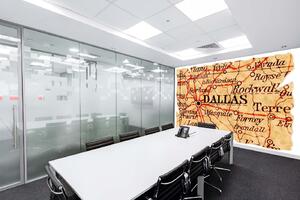 Samolepiaca vliesová fototapeta Stará mapa Dallasu 375 x 250 cm