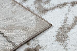 Moderný koberec COZY Lina, geometrický , mramor - Štrukturálny, dve vrstvy rúna, hnedá