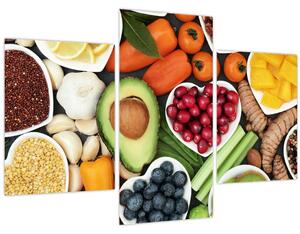 Obraz - Zdravé potraviny (90x60 cm)