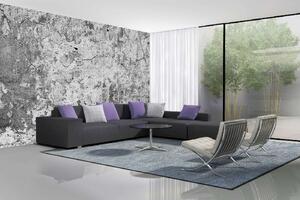 Samolepiaca vliesová fototapeta Fragment steny s ryhami 375 x 250 cm