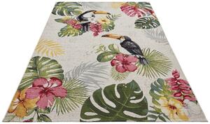 Hanse Home Collection koberce Kusový koberec Flair 105608 Tropical Dream Creme Multicolored – na von aj na doma - 120x180 cm