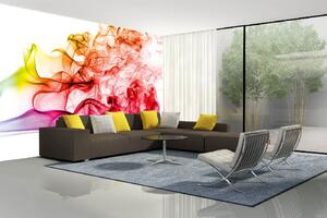 Samolepiaca vliesová fototapeta Abstraktný farebný dym 375 x 250 cm