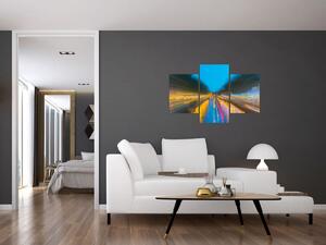 Obraz - Maľba abstrakcie (90x60 cm)