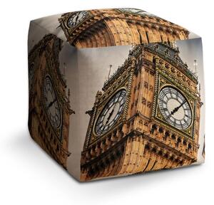 Sablio Taburet Clock tower - 40x40x40 cm