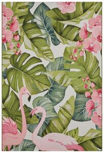 Hanse Home Collection koberce Kusový koberec Flair 105614 Tropical Flamingo Multicolored – na von aj na doma - 80x165 cm