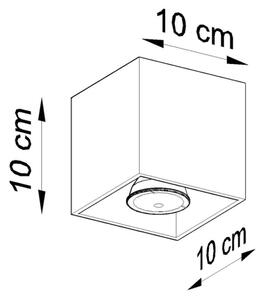 Sollux SL.0022 - Bodové svietidlo QUAD 1 1xGU10/10W/230V čierna