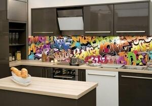 DIMEX | Fototapeta do kuchyne Graffiti KI-260-020 | 260 x 60 cm | viacfarebná