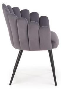 Halmar K410 stolička šedá velvet
